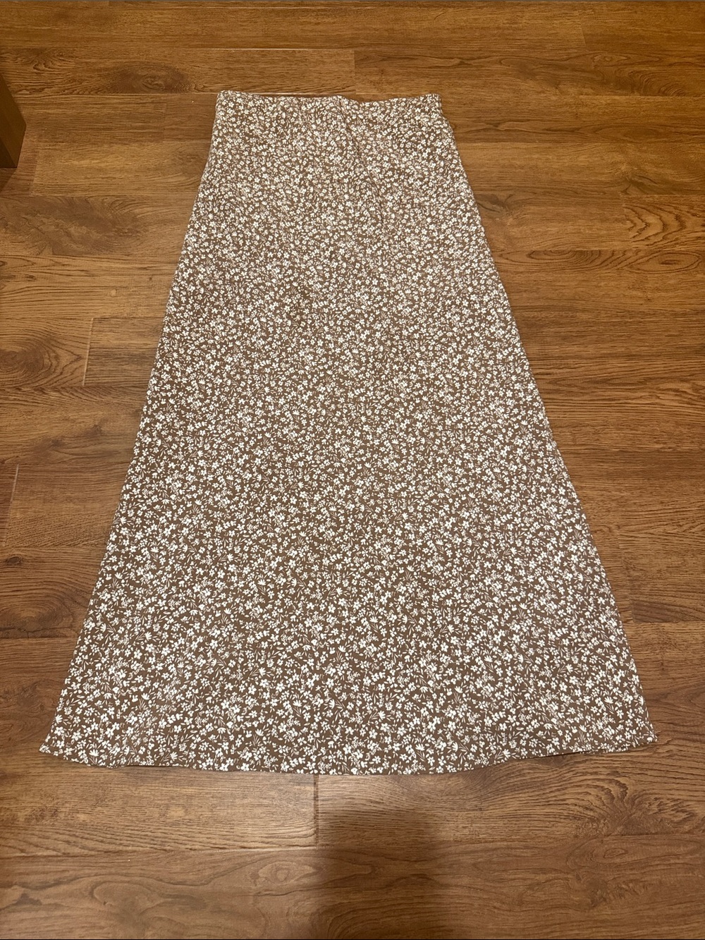 Alter’d State Brown Floral A-Line Maxi Skirt